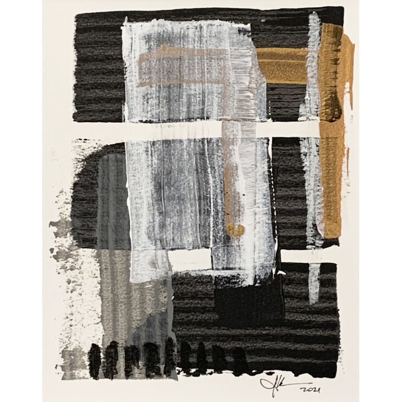 One-of-a-Kind Original «Sans titre 53» par J. Kent Martin - Peinture sur papier sans cadre