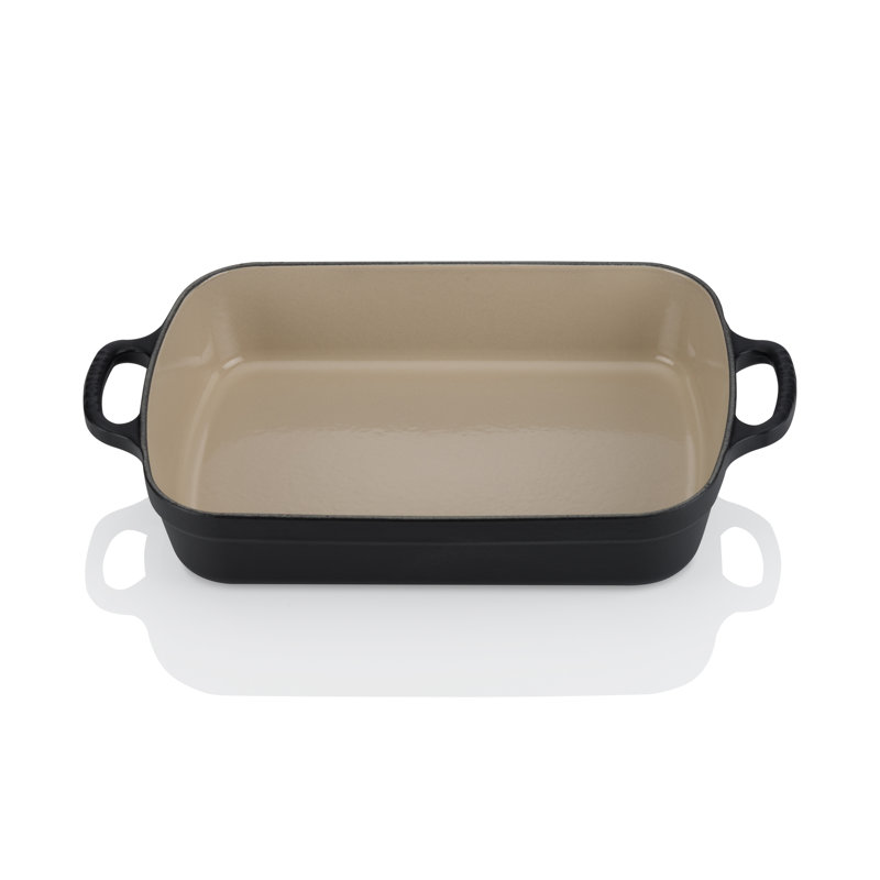 Le Creuset Signature Cast Iron Roaster, 33cm / 4.9L, Satin Black