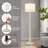 60" Vintage Farmhouse Floor Lamp Adjustable Color Temperature Standing Lamps With Linen Shade Rustic Retro Tall Light For Home Decor,Bedroom,Reading,Office-2083597463-2106216833