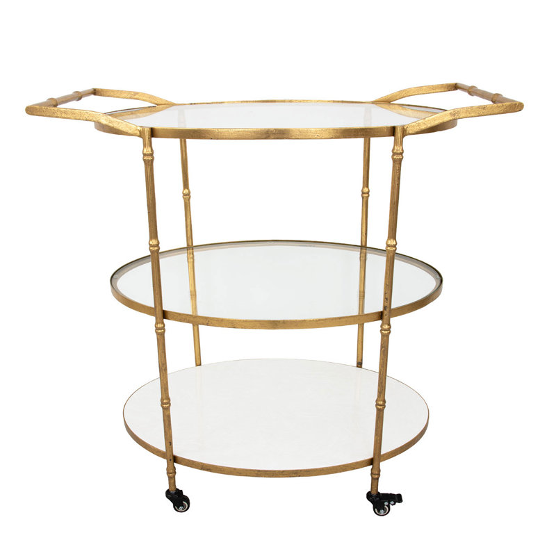 Kelly Serving Cart, Gold