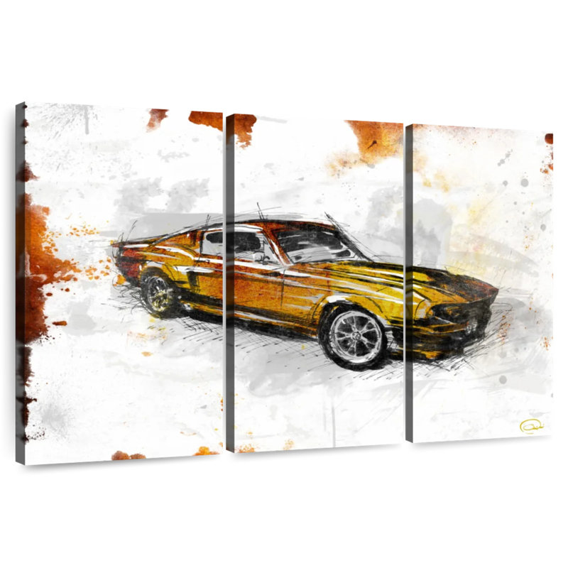Mehar Car Rust, 32" H x 50" W