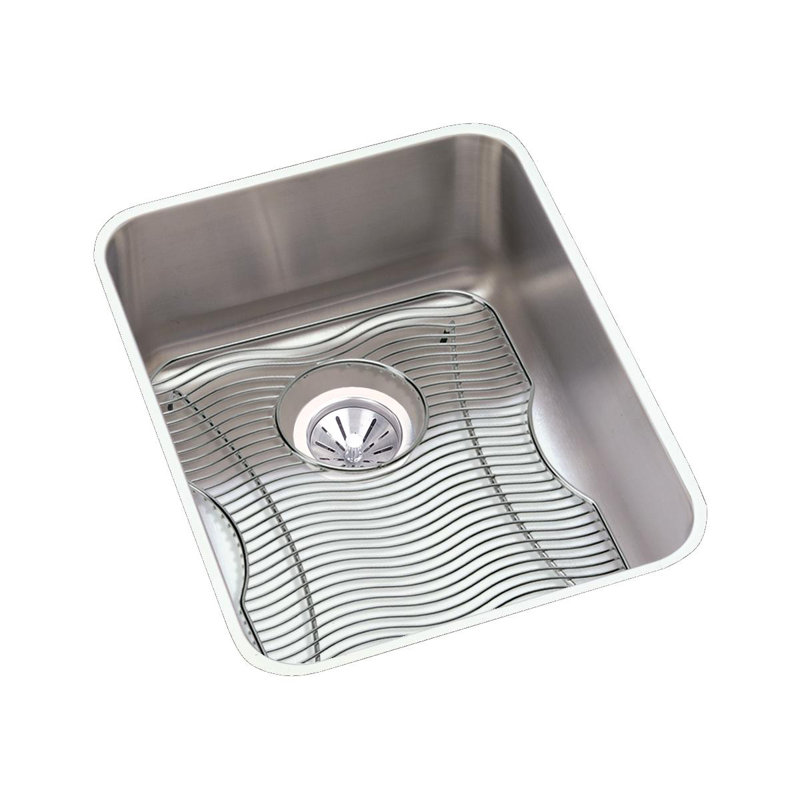 Lustertone 16.5" L x 20.5" W Undermount Kitchen Sink with Basket Strainer