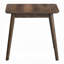 Fexy Side End Table, 24 Inch Square Top With Angled Legs, Walnut Brown