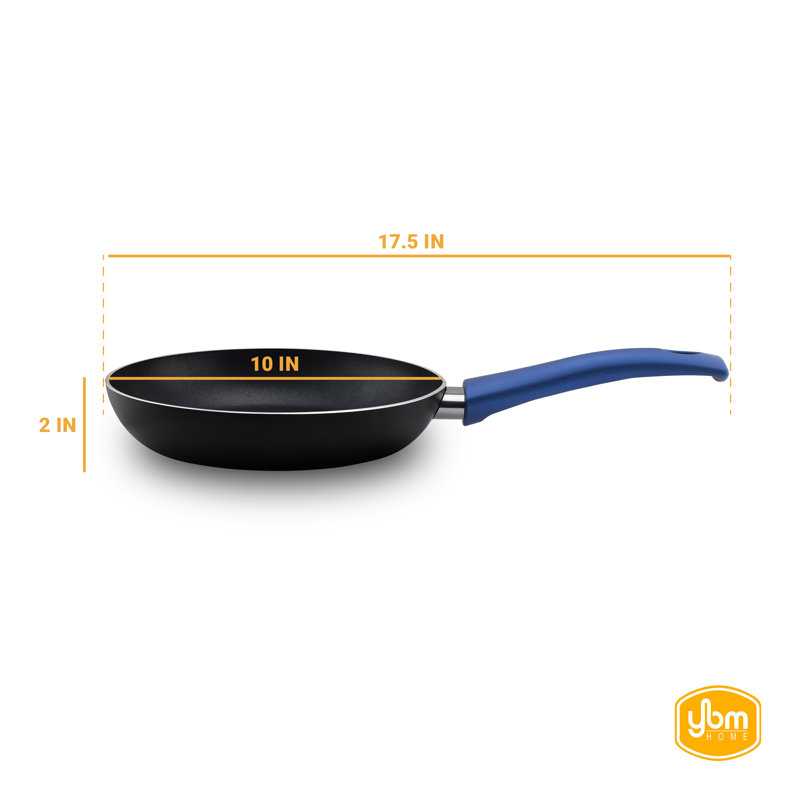 Aluminum Non-Stick Frying Pan, Blue, 10 in