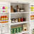 Freestanding LED Kitchen Pantry Cabinet With 2 Doors, Racks, And Adjustable Shelves For Ample Storage And Elegant Design