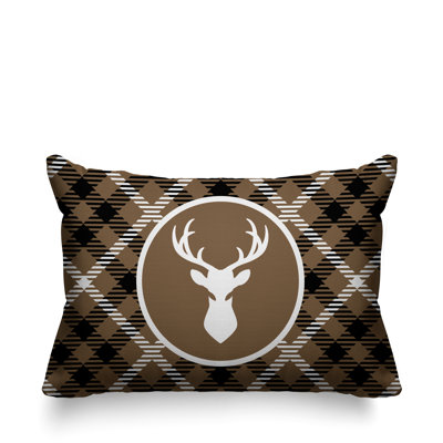 Coussin décoratif intérieur / extérieur Tartan Reindeer