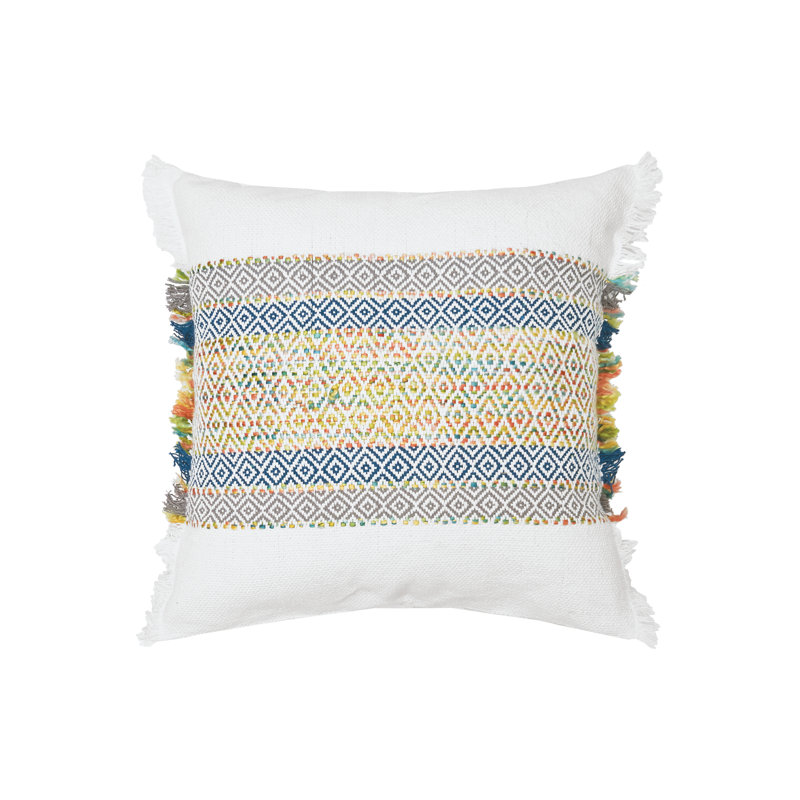 Ashley Geometric Cotton Blend Throw Pillow