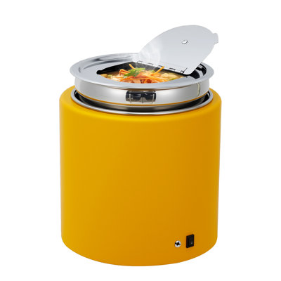 11.62QT 300W Electric Soup Warmer - 304 Stainless Steel for Kitchen, Restaurant, Buffet