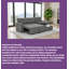 Canapé-lit méridienne réversible - Canapé-lit modulaire multifonctionnel convertible en lin Ensemble de cinéma maison-1011276911