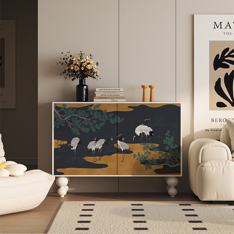 Armoire de rangement à deux portes au design fonctionnel, Blanc