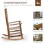 Chaise berçante à haut dossier Traditional-1509030767