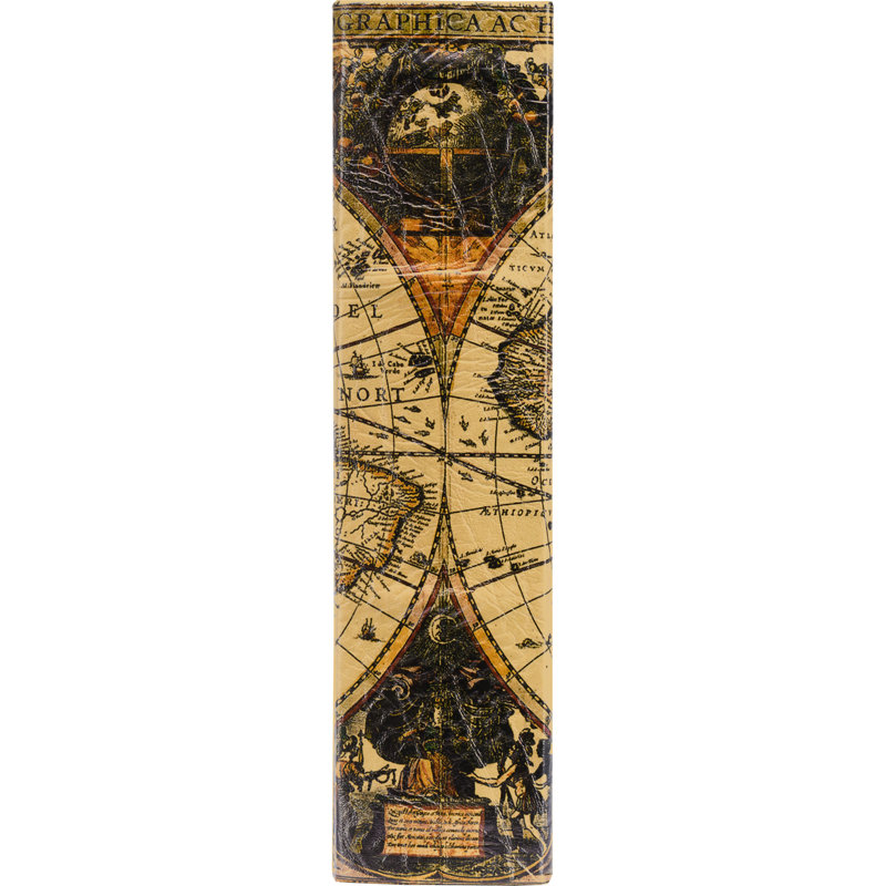 ANTIQUE MAP BOOK LOCK BOX