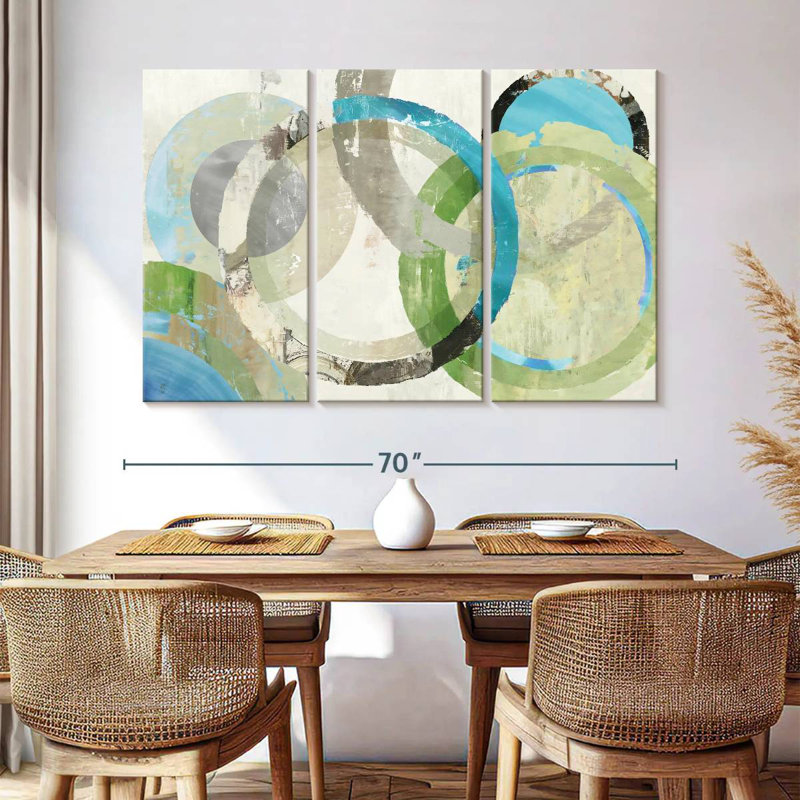Avery Viridescent Rings, 42" H x 65" W