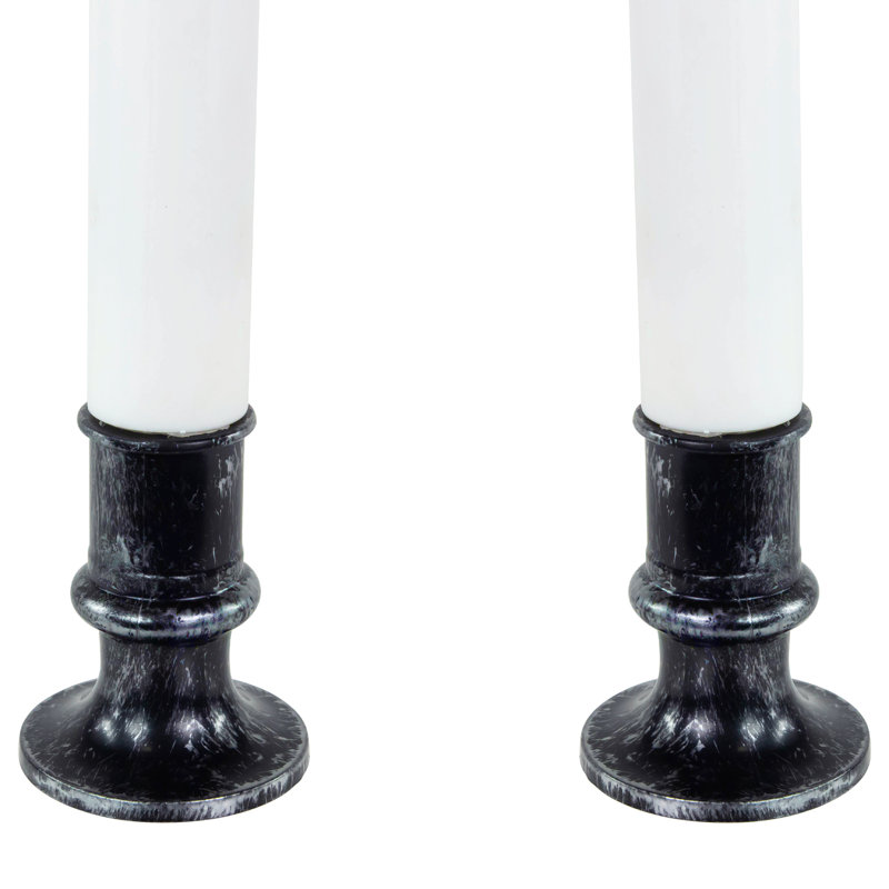 Ensemble de 2 bougies colonne non parfumées 2 pièces