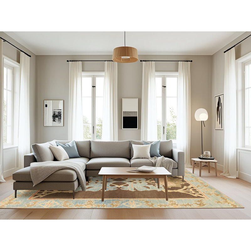 Tapis abstrait moderne 1203, Rectangle 8 pi x 12 pi