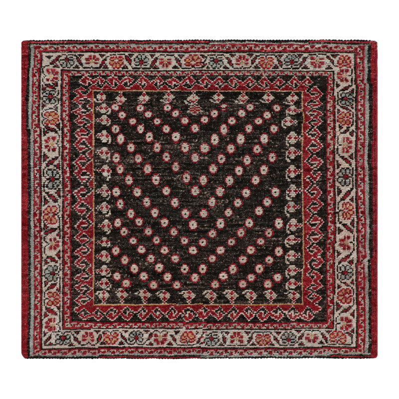 Burano Hand Knotted Wool Floral Area Rug, Rectangle 9' x 12'