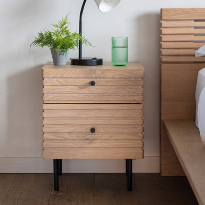 Greggery 40cm W Solid Wood Bedside Table