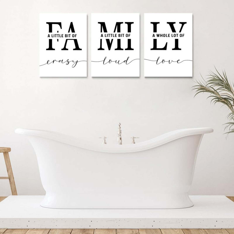 3 Piece Wrapped Canvas Print, White