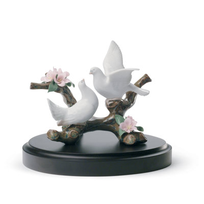 Florida Station Doves on a Cherry Tree Figurine