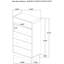 Commode 5 tiroirs Burton