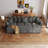 Felipe Large Corduroy U-Shaped Modular Sectional With Sleeper Bed, Dual Storage Chaises, And 9 Pillows, Wide Sofa With USB Charging-124392800