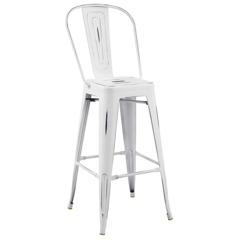 Tabouret de bar Modway Promenade, Blanc, Tabouret de bar (siège d'une hauteur de 29,5 po)