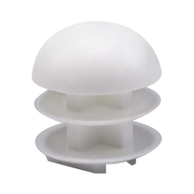 Embout de dôme rond en plastique Outwater pour tubes (25 pièces) | Bouchon de tube de 3/4 po de diamètre / Glissière de chaise / Protecteur de plancher / Fermeture de tube / Bouchon de trou de tube / Bouchon de tuyau | Convient aux tubes de calibre multiple | Noir texturé | Robuste