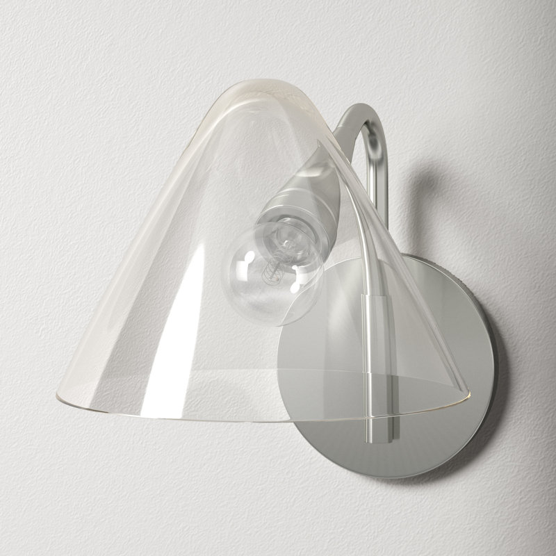 Kilby Armed Sconce, Polished Nickel