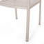 Chaise de salle à manger d'extérieur moderne en aluminium (ensemble de 2)