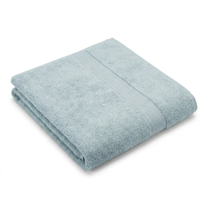Serviette de bain en coton moelleux Dobby