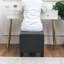 16 Inches Upholstered Ottoman Footstool-802147794