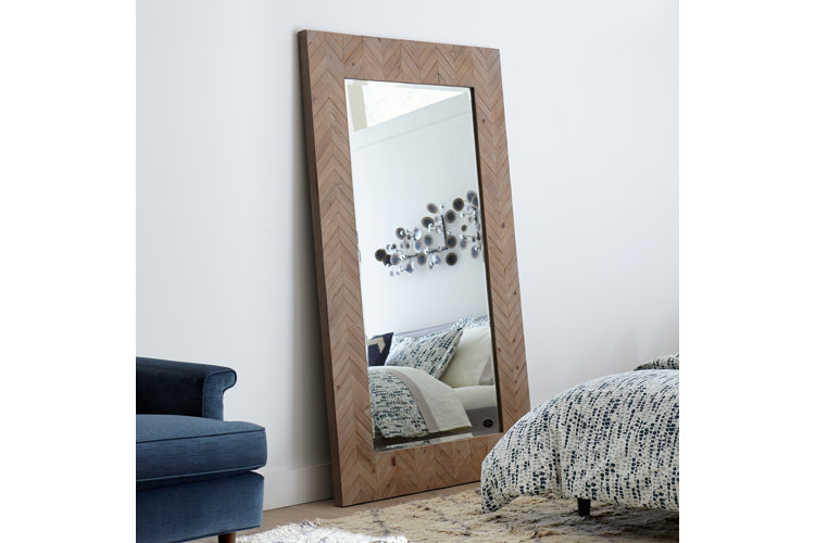 Talmadge Coastal Beveled Distressed Full Length Mirror