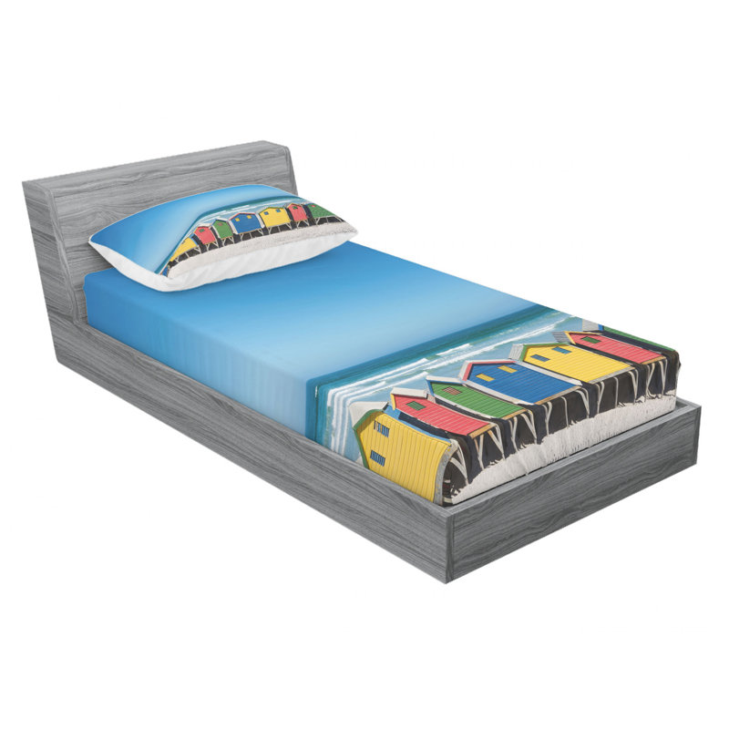 Microfiber Sheet Set, Twin Sheet Set with Fitted Sheet
