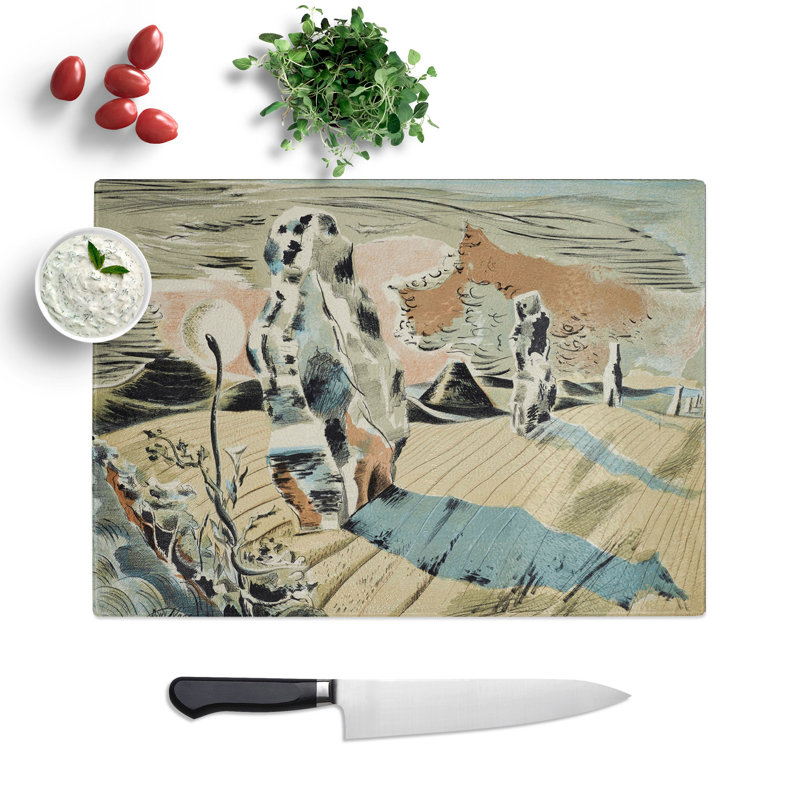Avebury by Paul Nash Chopping Board, 0.4cm H x 20cm W x 29cm L