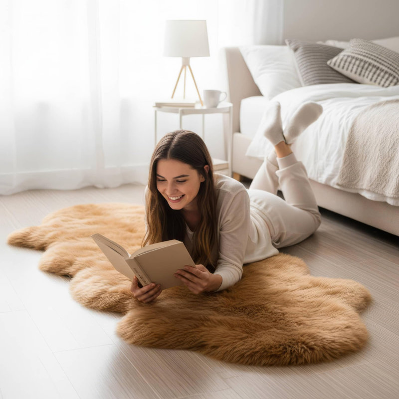Charleigh Performance Sheepskin Indoor Rug, Novelty 2' x 5'