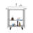 18.1'' Single Bathroom Vanity with Ceramic Top-94573942