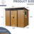 8 X 6 Ft Outdoor Metal Shed For Patio - Waterproof & Rust- Lawn-118823145-118823146