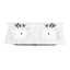 Madison 60" Double Bathroom Vanity with Carrara Marble Top-1698176546-1635863093