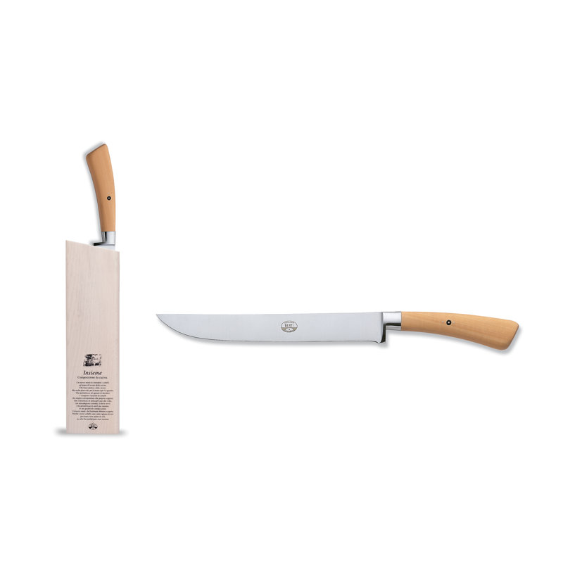 Plenum 2 - Piece Stainless Steel Knife Block Set, Wood, Cream