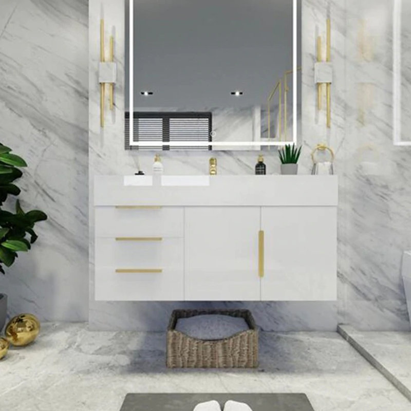 Meuble-lavabo mural 41,94 po avec lavabo