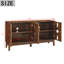 Buffet 60,5 "Mid Century Modern Buffet avec rangement, noyer 