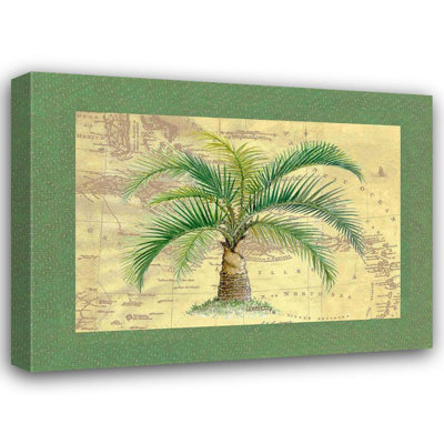 "Bay Isle Home ™", Kruskamp, galerie d'art sur toile tendue, "Palmier IV"