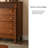 Dark Cherry Solid Wood Accent Cabinet