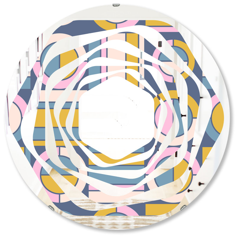 Miroir mural Whirl, H 31,5 po x l po