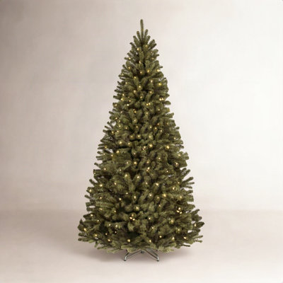Cashmere Flocked Pre-Lit Spruce Christmas Tree