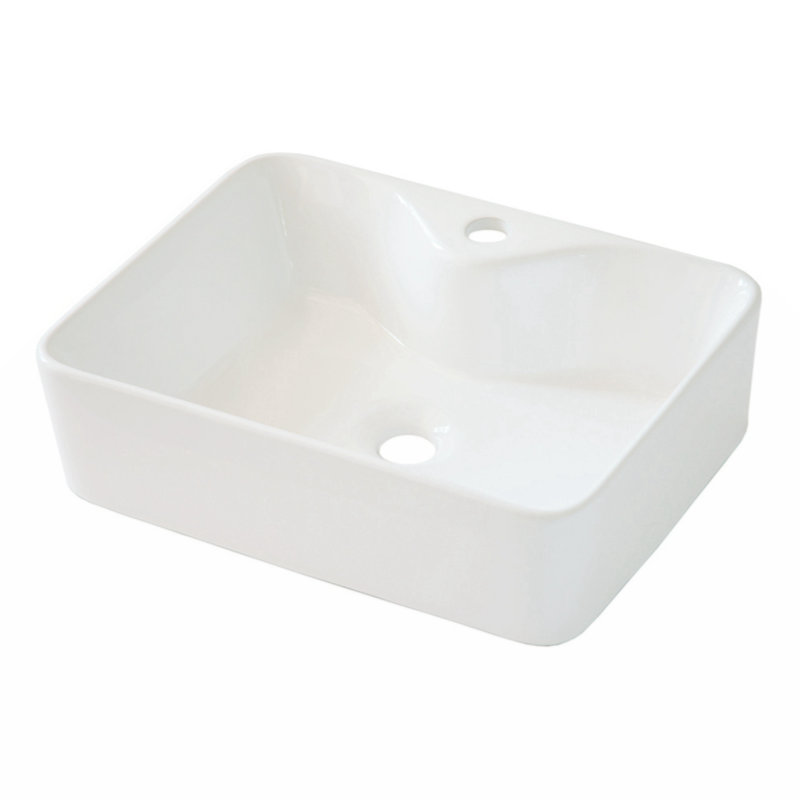 Wenty 15'' Ceramic Rectangular Bathroom Sink