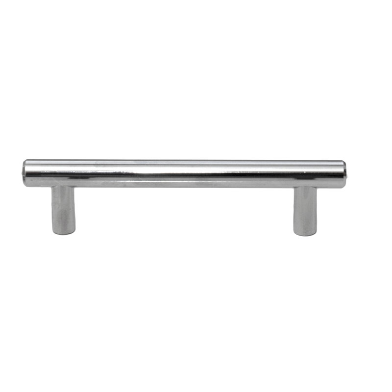 Solid Cabinet Bar/Handle Pull, Polished Chrome, 2 1/2"