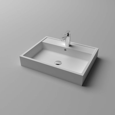 Vessel Sink Stone Resin Bathroom Sink Modern Art Sink