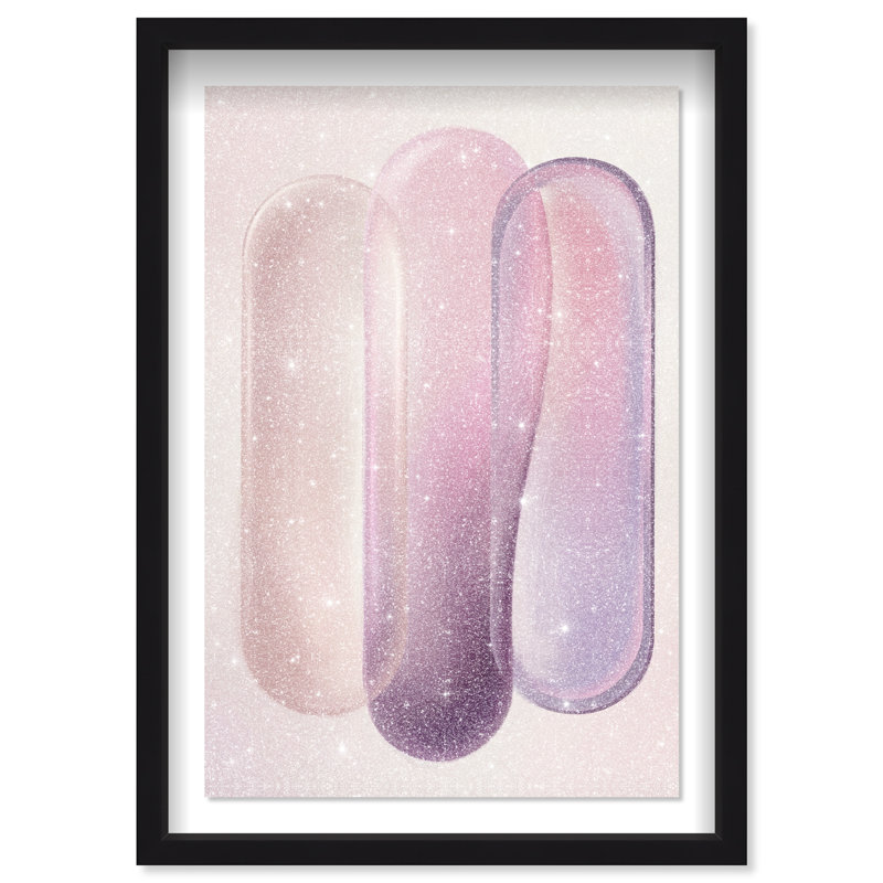 Berry Layers Print by Oliver Gal, 16.5"H x 11.5"W, Black Shadowbox