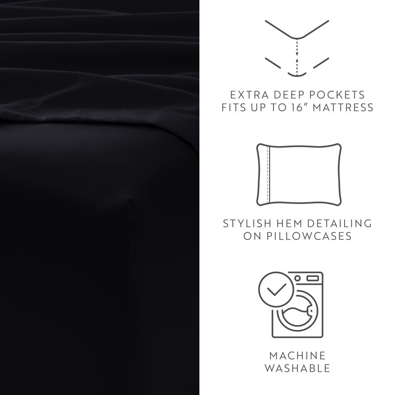 Onyx Twin XL Ultra Soft Microfiber Sheet Set